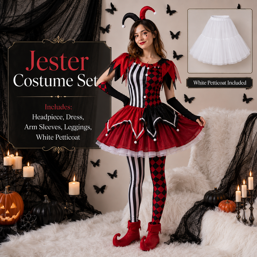 Harley Quinn Dress Costume for Women Halloween Costume
