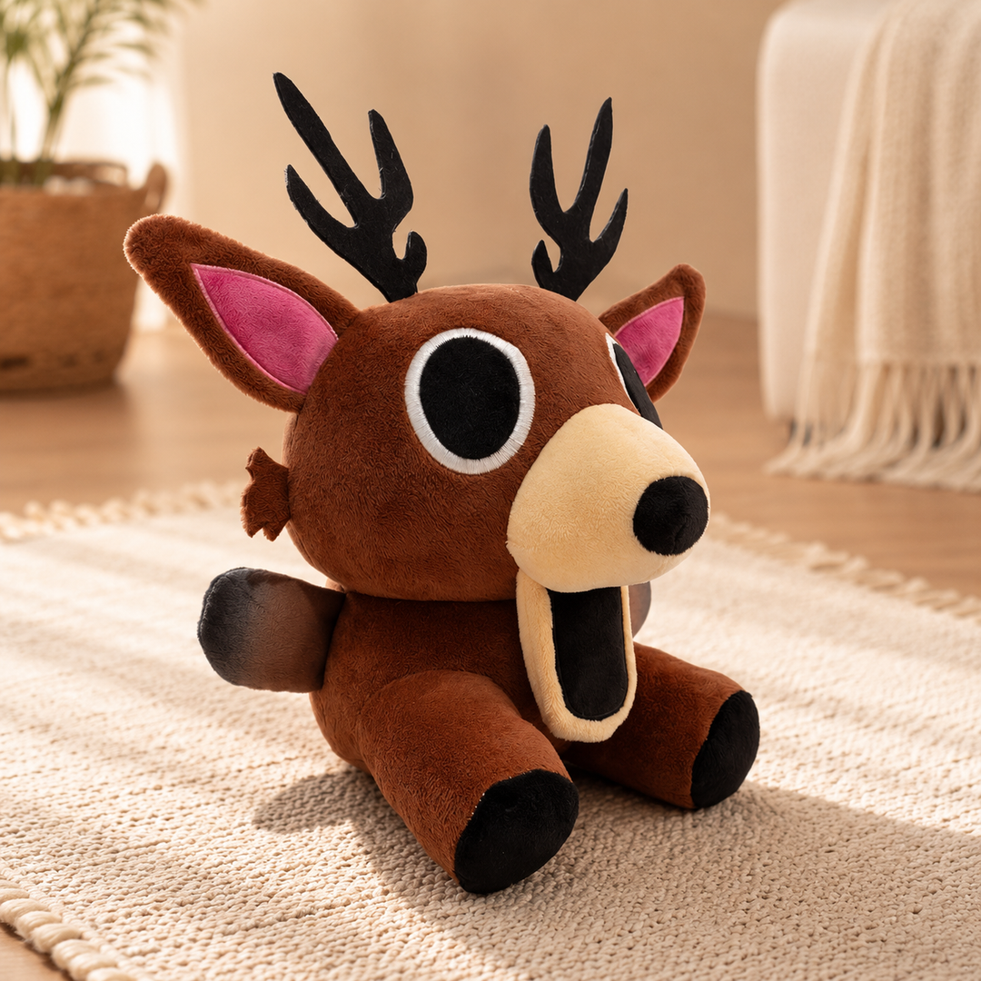 Cute Cartoon Deer Plush Soft Stuffed Kids Holiday Christmas Gift