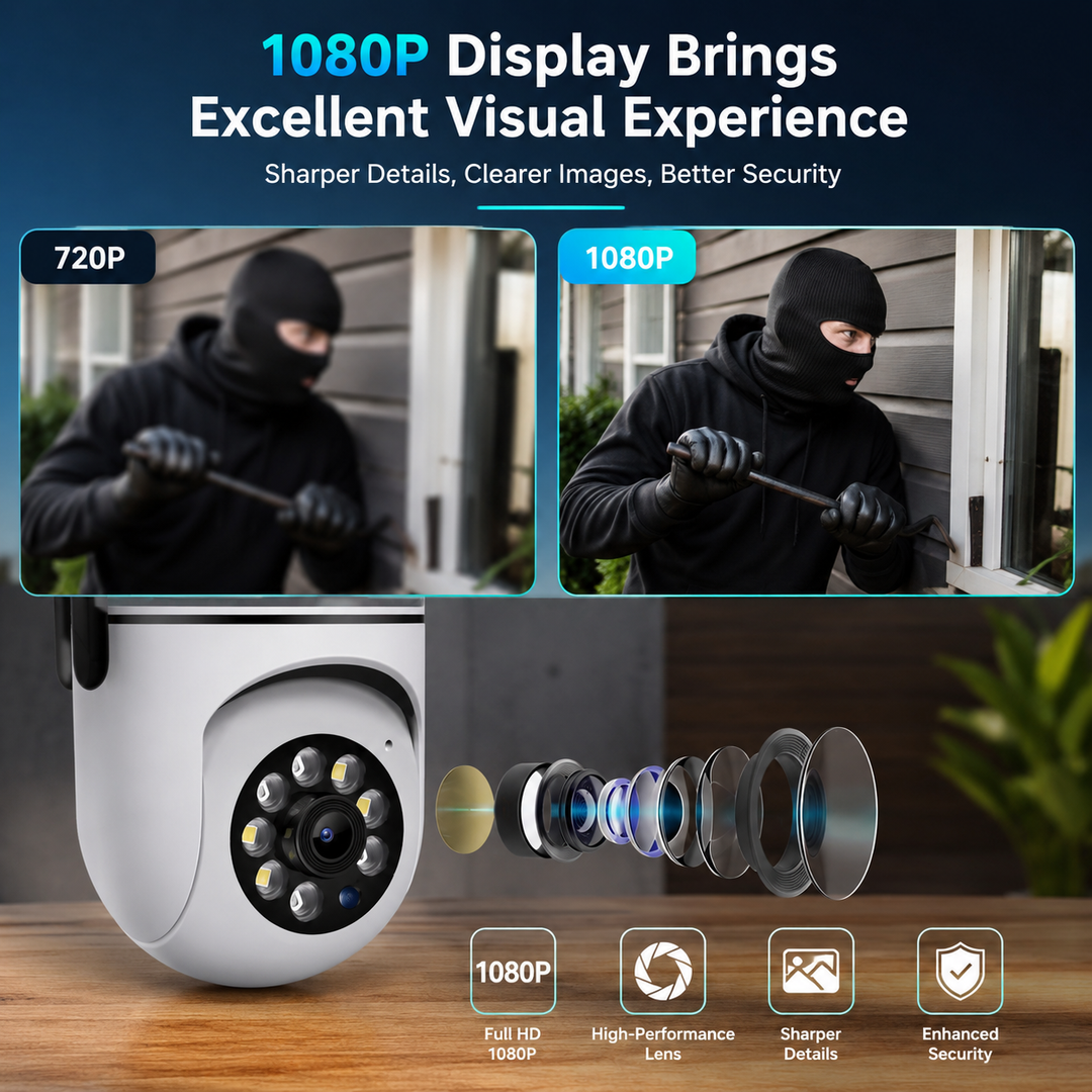 Security Camera 4 Pack 5G WiFi Wireless Outdoor Night Vision 1080P System
