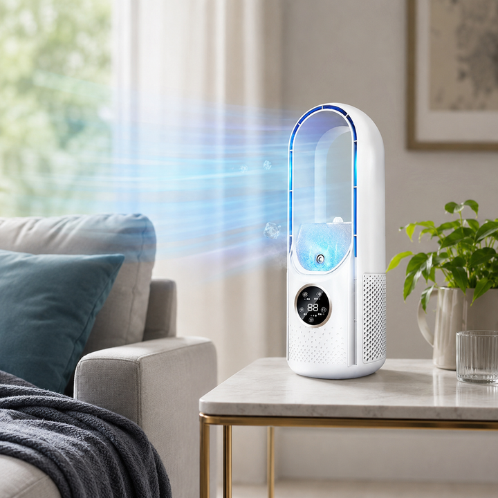 Portable Bladeless Silent Air Conditioner, Quiet Personal Cooling Unit
