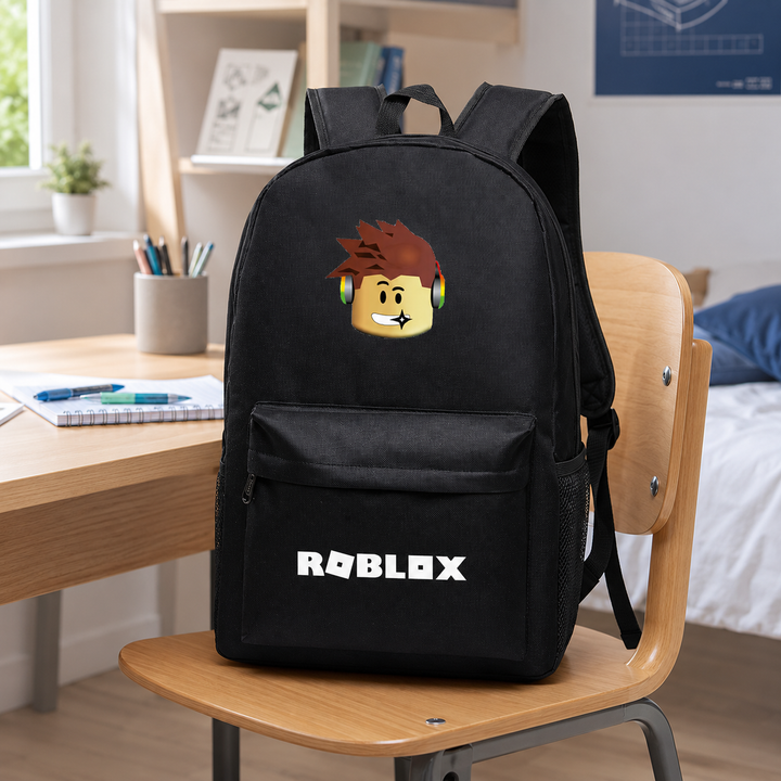 Roblox Character Backpack Large Capacity School Bookbag for Boys and Girls