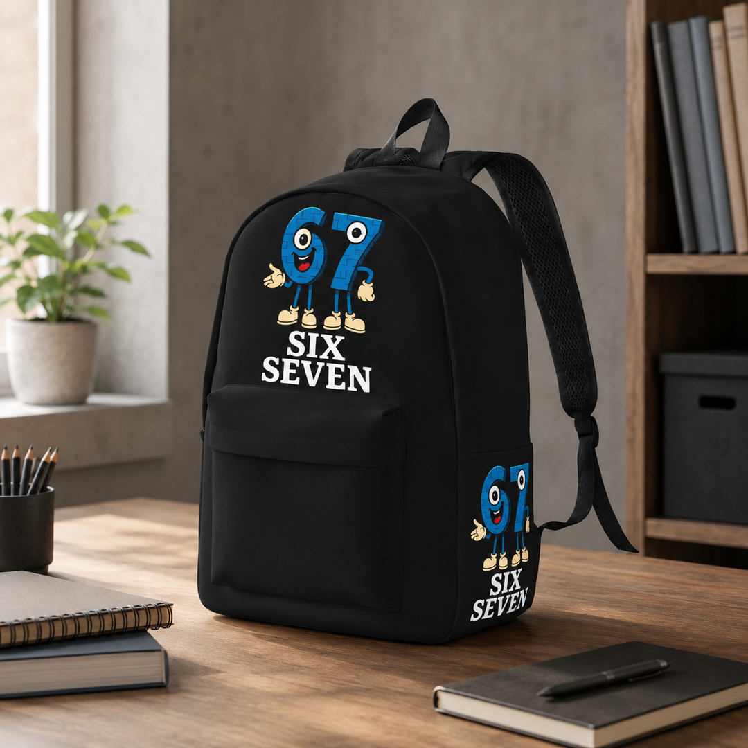 Six Seven 67 Unisex Lightweight School Laptop Backpack