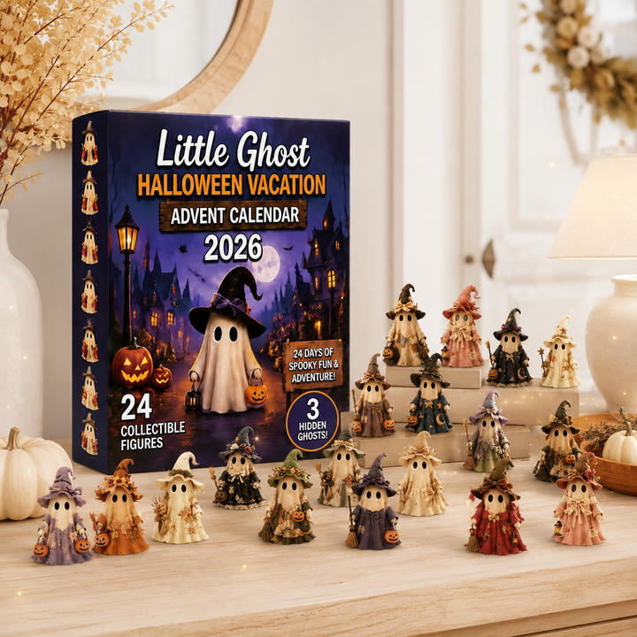 Little Ghost Halloween Advent Calendar with 24 Collectible Figures
