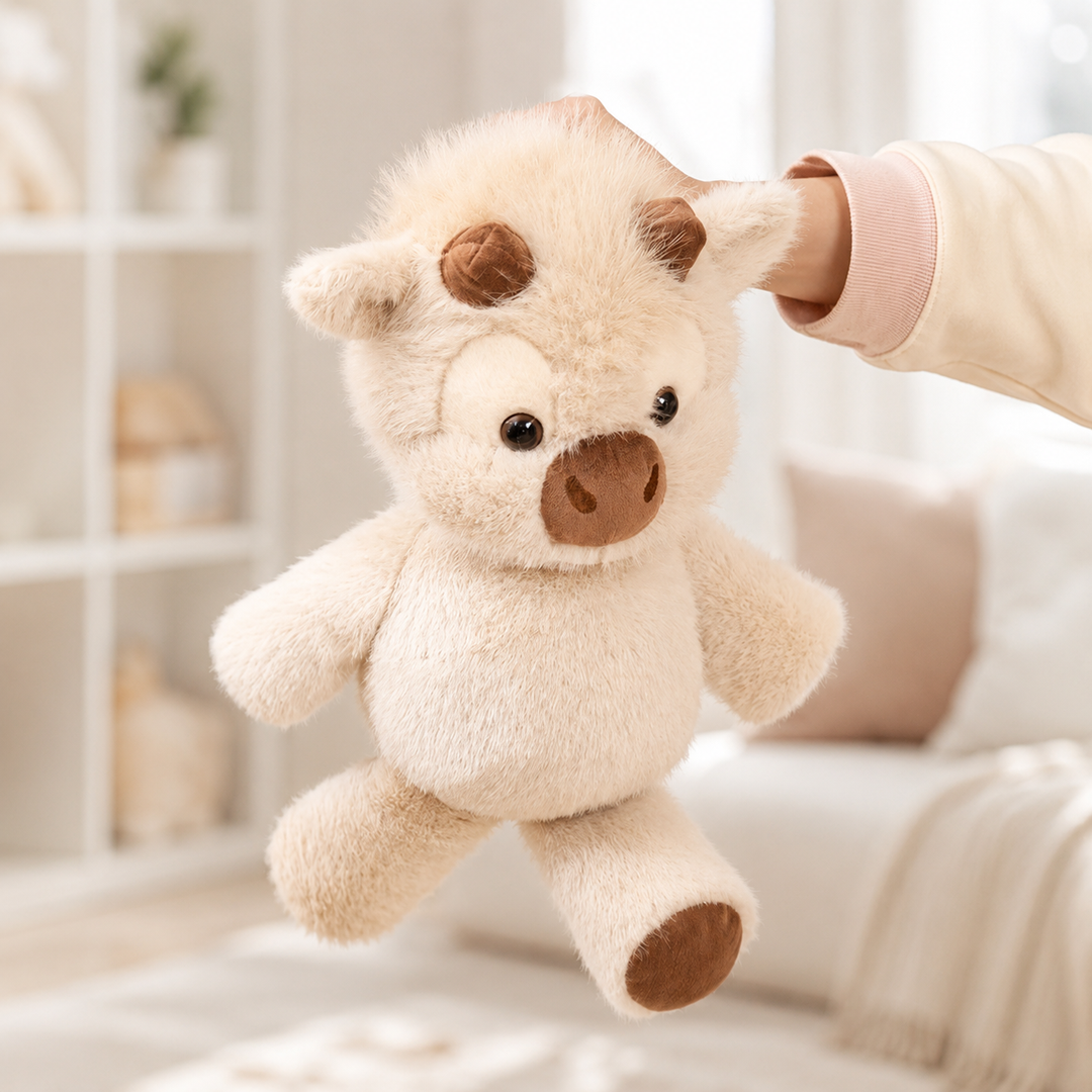 Highland Cattle Plush Toy Soft Cow Stuffed Animal Kids Gift