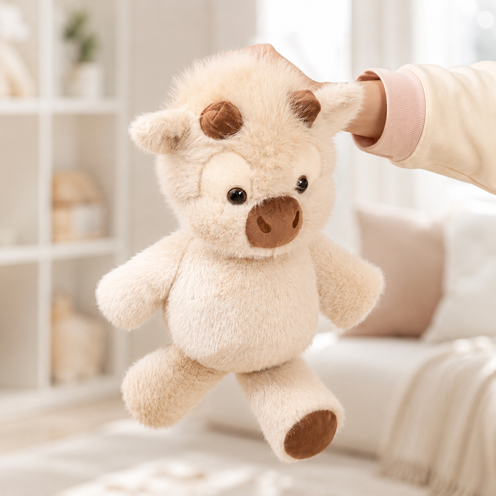 Highland Cattle Plush Toy Soft Cow Stuffed Animal Kids Gift