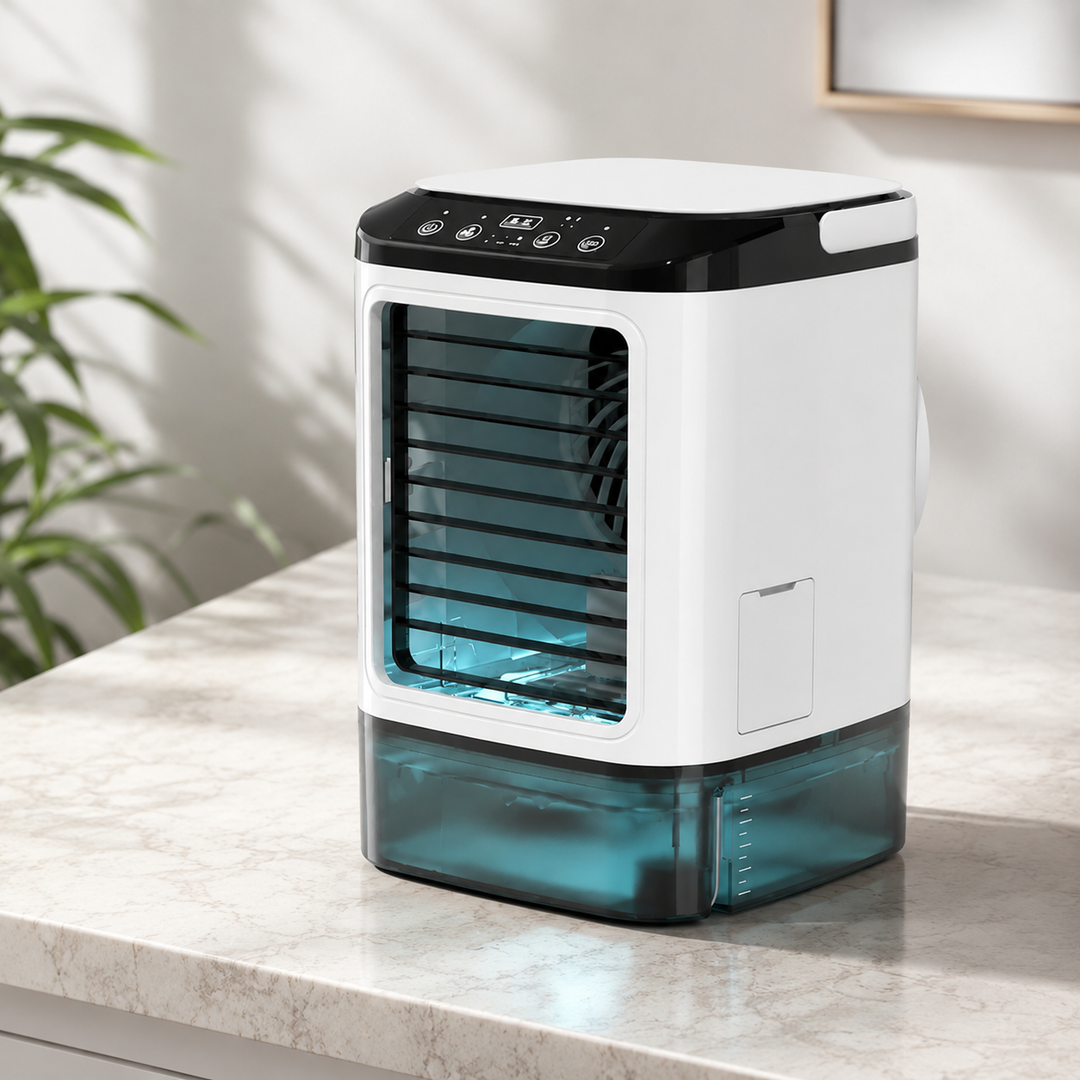 Portable Air Conditioner Mini AC Unit 900ML Water Tank 3-Speed Humidifier