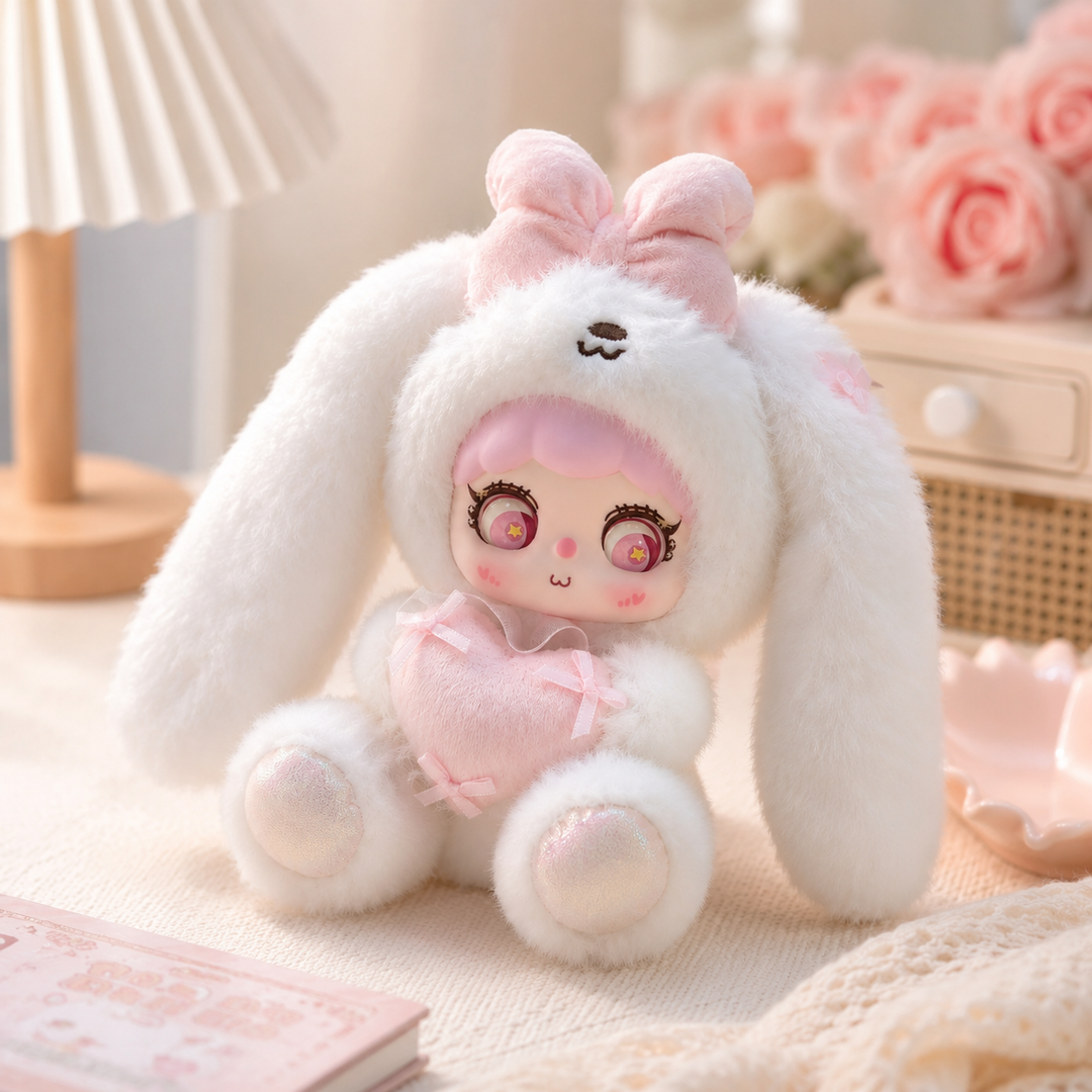 Cute Rabbit Ear Doll Plush Keychain Pendant Bag Charm Gift