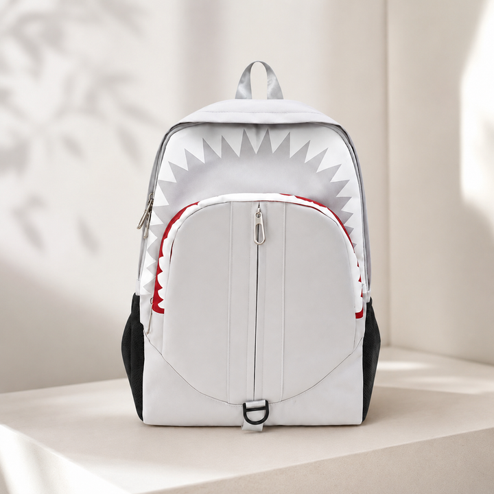 Shark Mouth School Backpack for Men and Women