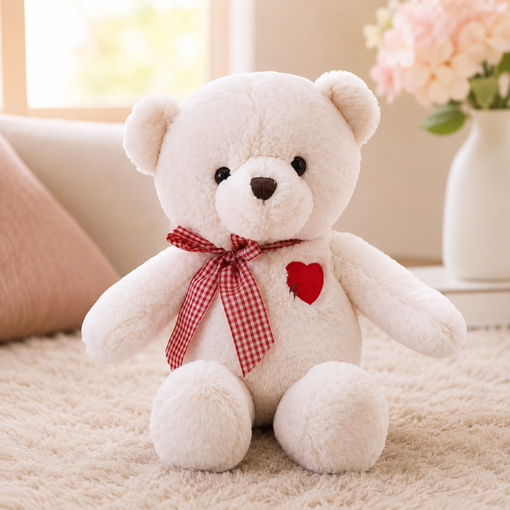 Lovely Teddy Bear Plush Soft Bear Heart Valentine Kids Gift