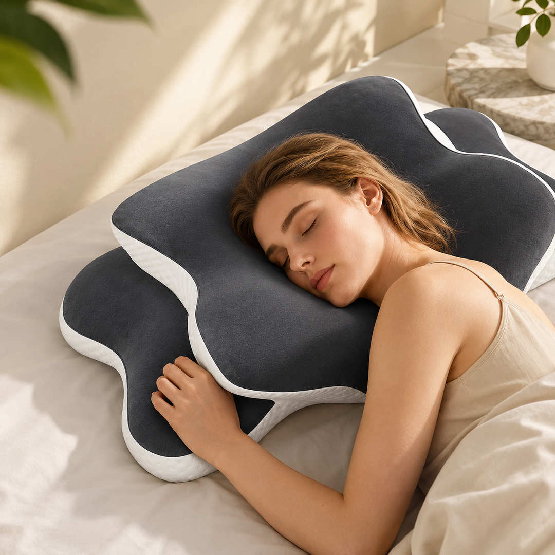 Memory Foam Cervical Pillow Neck Pain Relief Ergonomic Orthopedic Neck Support
