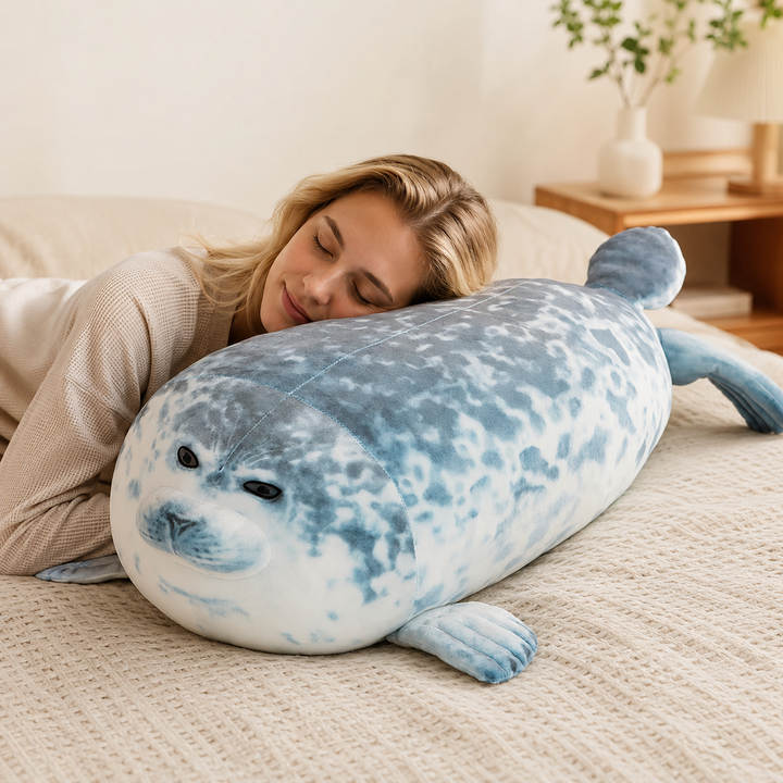 Seal Pillow Plush Soft Sleeping Doll Birthday Kids Gift