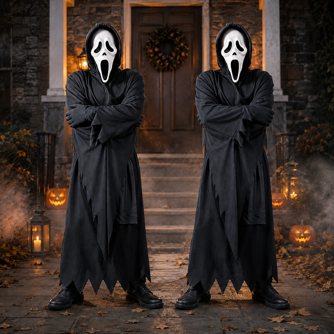 Ghostface Costume Robe with Mask and Dagger - Scream Halloween Costume