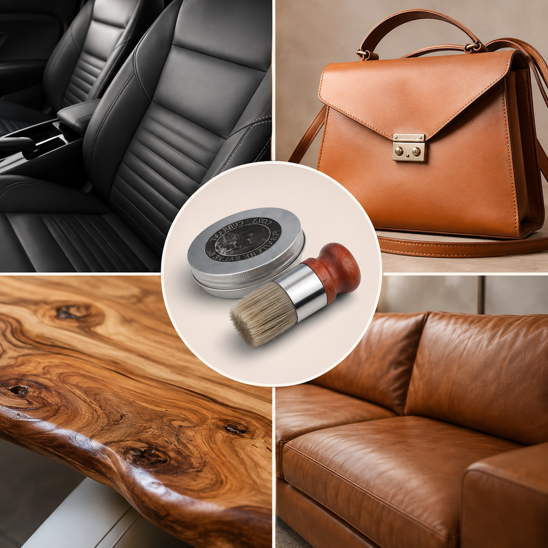 Leather Cleaner and Conditioner for Restoring Old Leather Surfaces