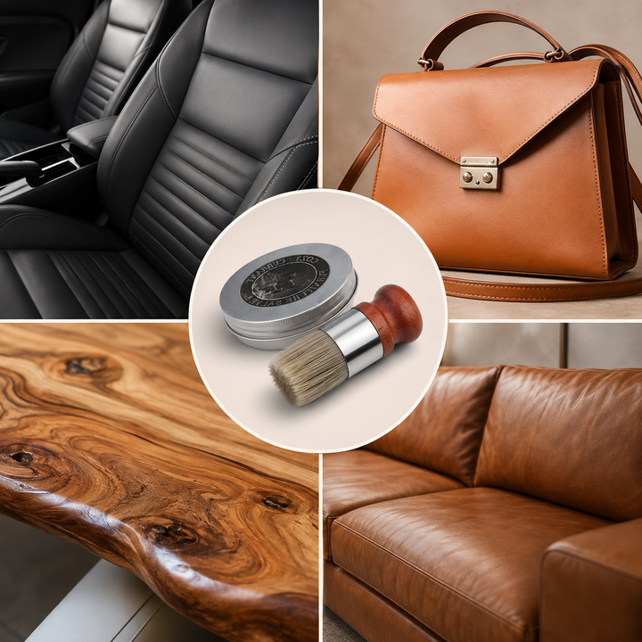 Leather Cleaner and Conditioner for Restoring Old Leather Surfaces