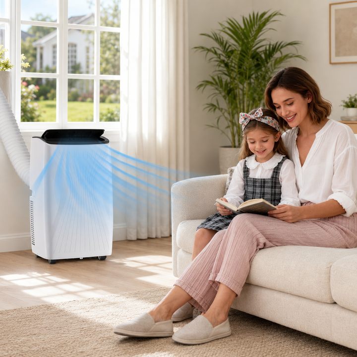 12000 BTU Portable Air Conditioner 3-in-1 Cooling Dehumidification Home Office