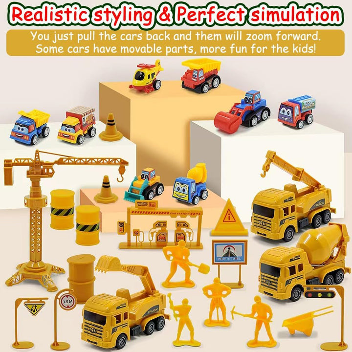 Kids Advent Calendar 2025 Car Model Alloy Vehicle Set