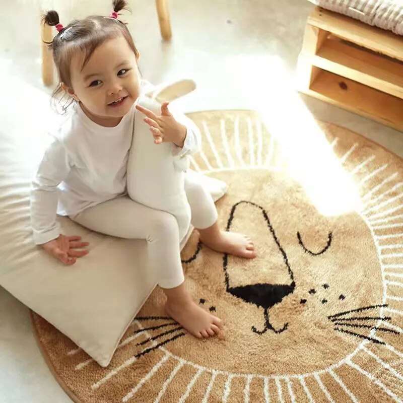 Round Playmat Rug for Kids