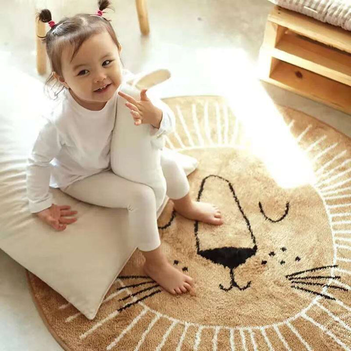 Round Playmat Rug for Kids