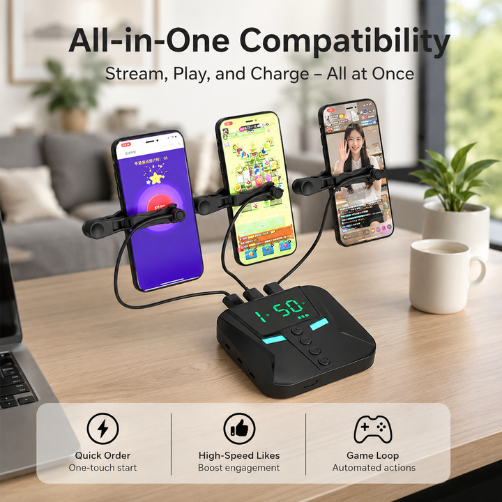 Mobile Phone Automatic Screen Clicker Smart Tap Device Live Broadcast App Tool
