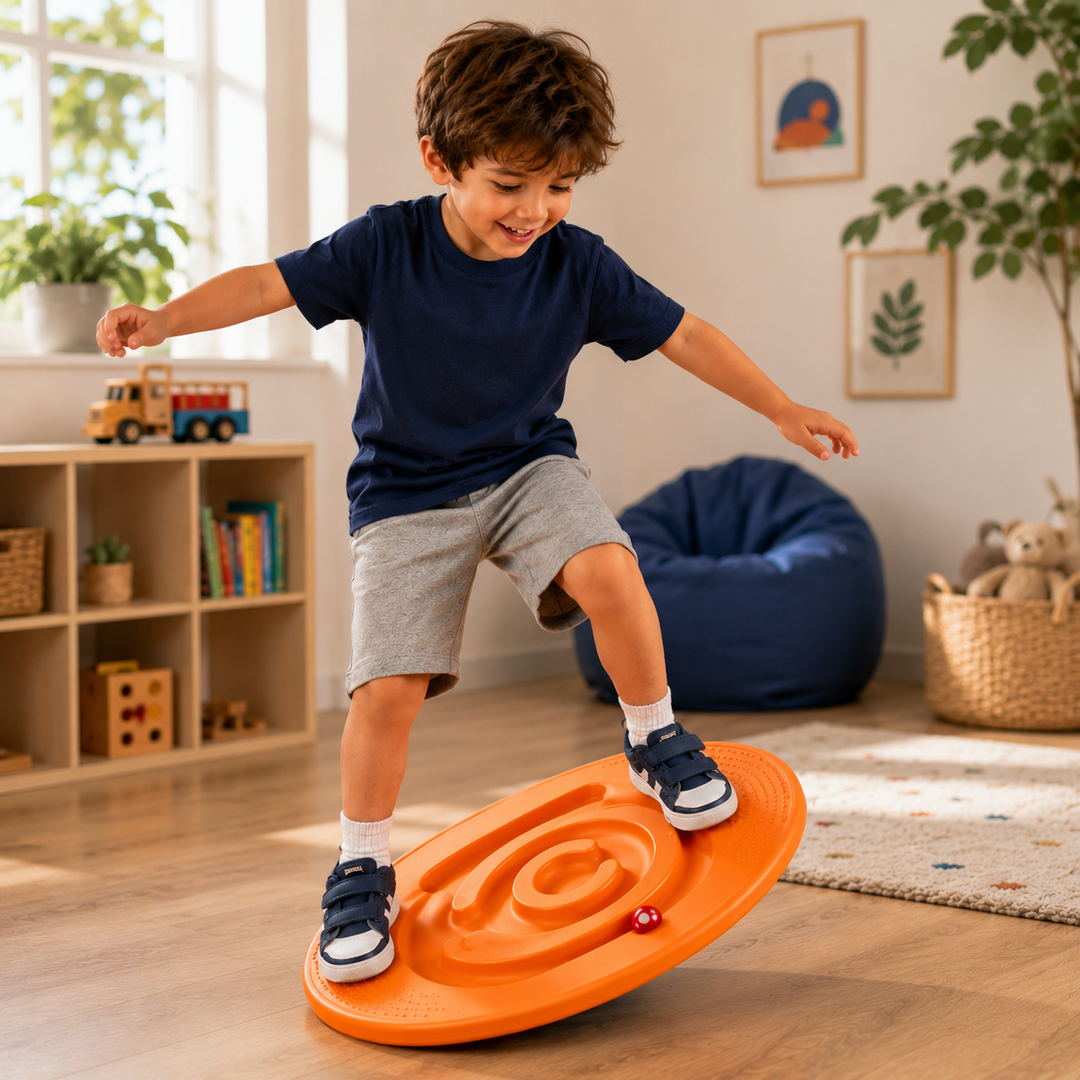 Kids Sensory Balance Board Snail Wobble Trainer Kindergarten Vestibular Development Toy