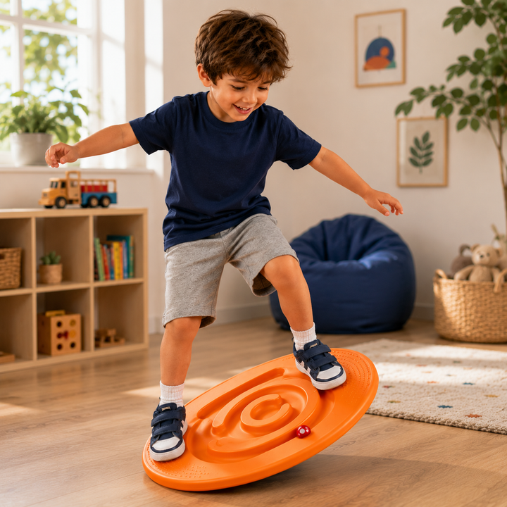 Kids Sensory Balance Board Snail Wobble Trainer Kindergarten Vestibular Development Toy