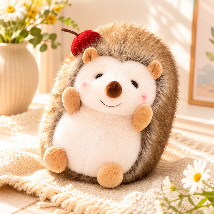 Cute Hedgehog Plush Toy Soft Lifelike Sleeping Doll Kids Gift