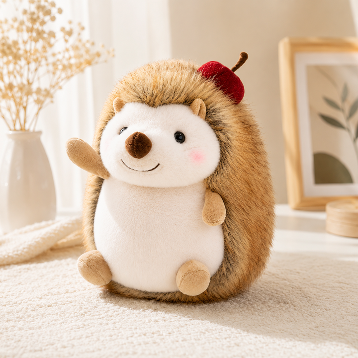 Cute Hedgehog Plush Toy Soft Lifelike Sleeping Doll Kids Gift