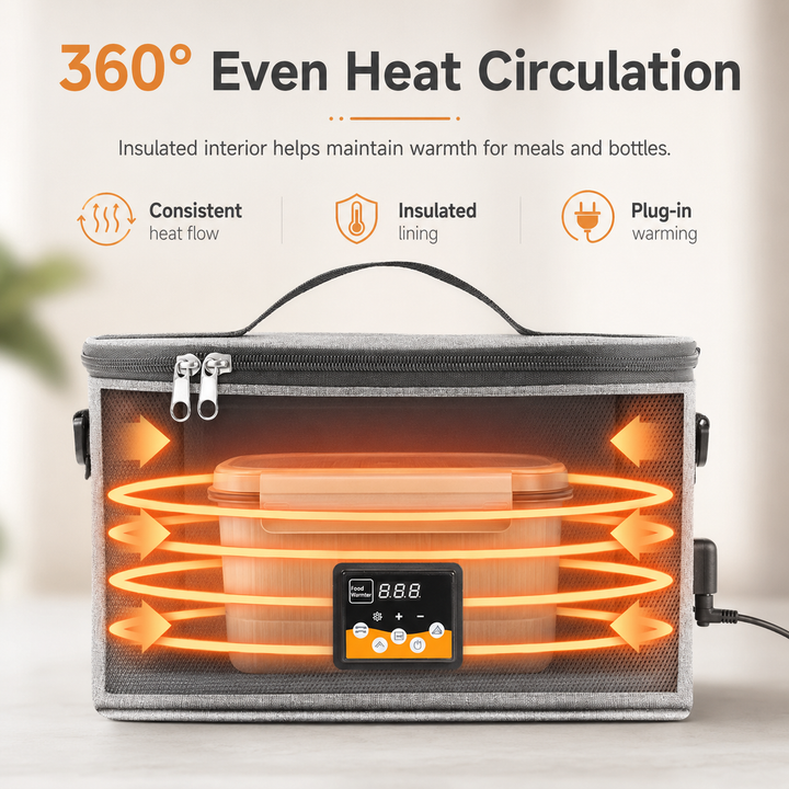 Heating Insulation Bag Milk Warmer Lunch Box Car Portable Temperature