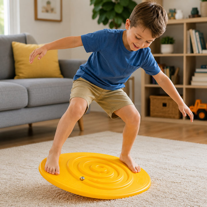 Kids Sensory Balance Board Snail Wobble Trainer Kindergarten Vestibular Development Toy