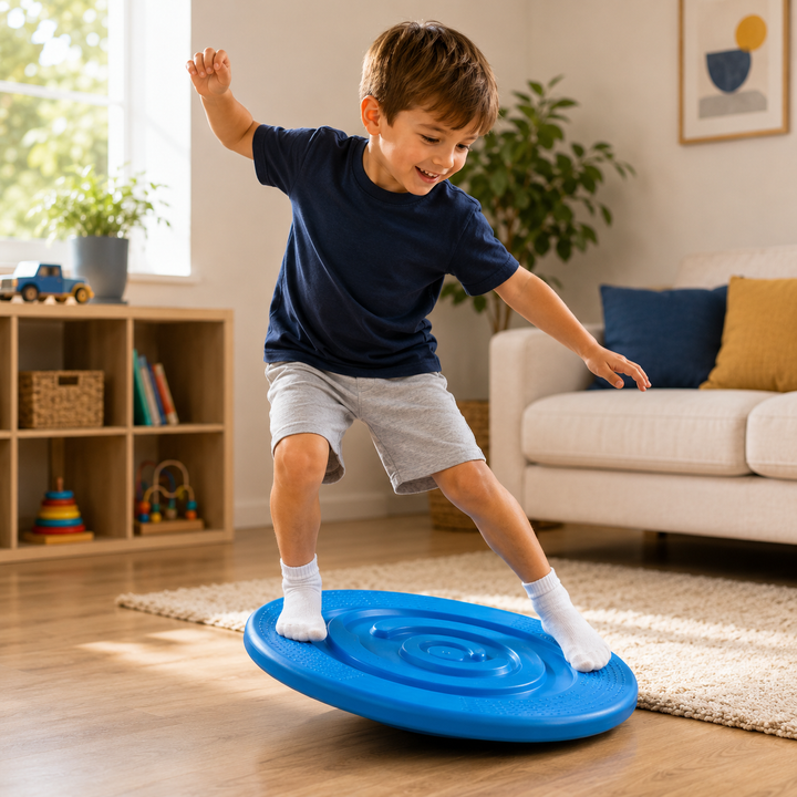 Kids Sensory Balance Board Snail Wobble Trainer Kindergarten Vestibular Development Toy