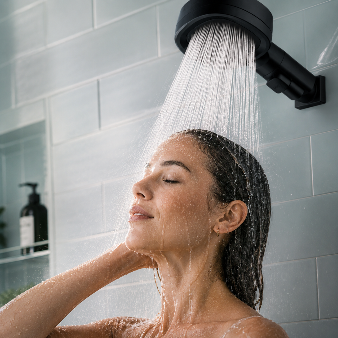 Shower Head High Pressure 3 Modes Water Saving Adjustable One-Touch Stop Sprayer