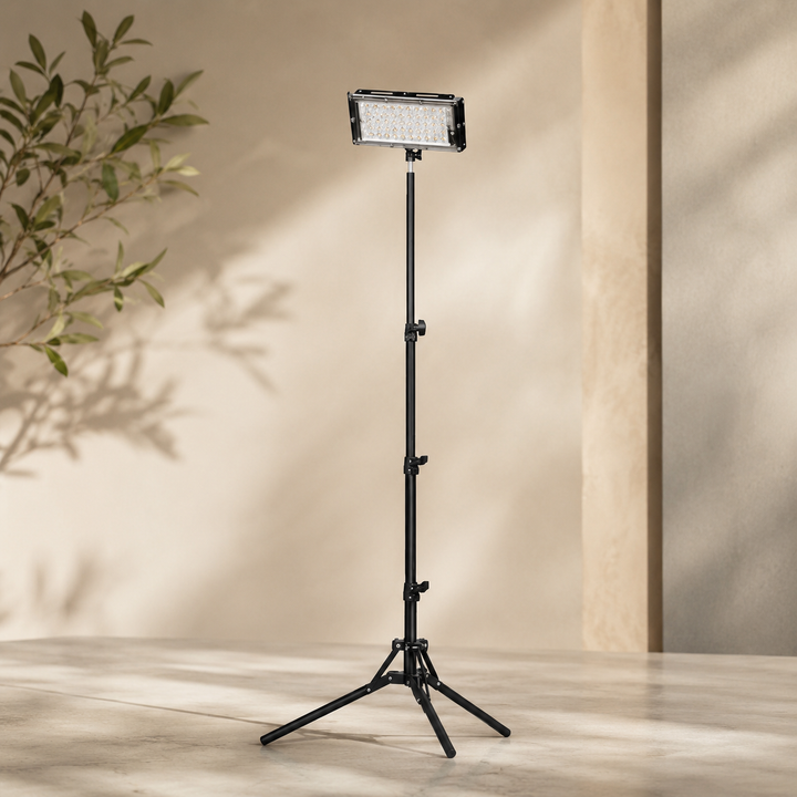 Camping LED Work Light with Tripod Stand Portable Flood Light Rechargeable