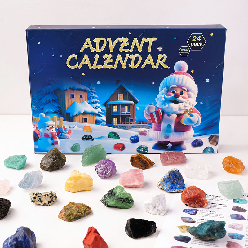Advent Calendar 2025 Blind Box Gemstone 24 Pieces