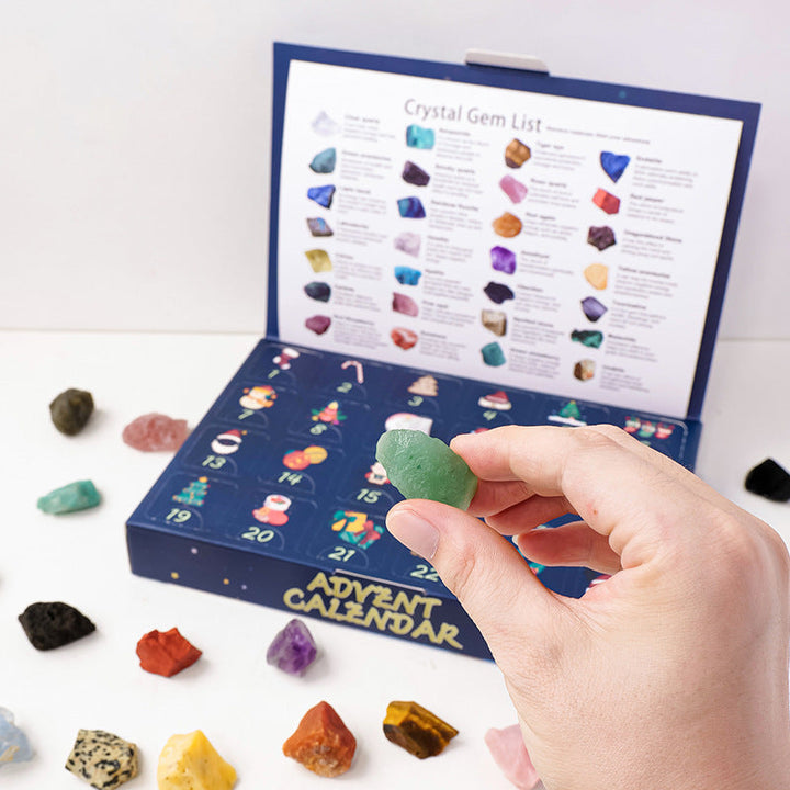 Advent Calendar 2025 Blind Box Gemstone 24 Pieces