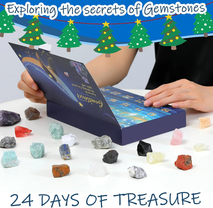 Advent Calendar 2025 Blind Box Gemstone 24 Pieces