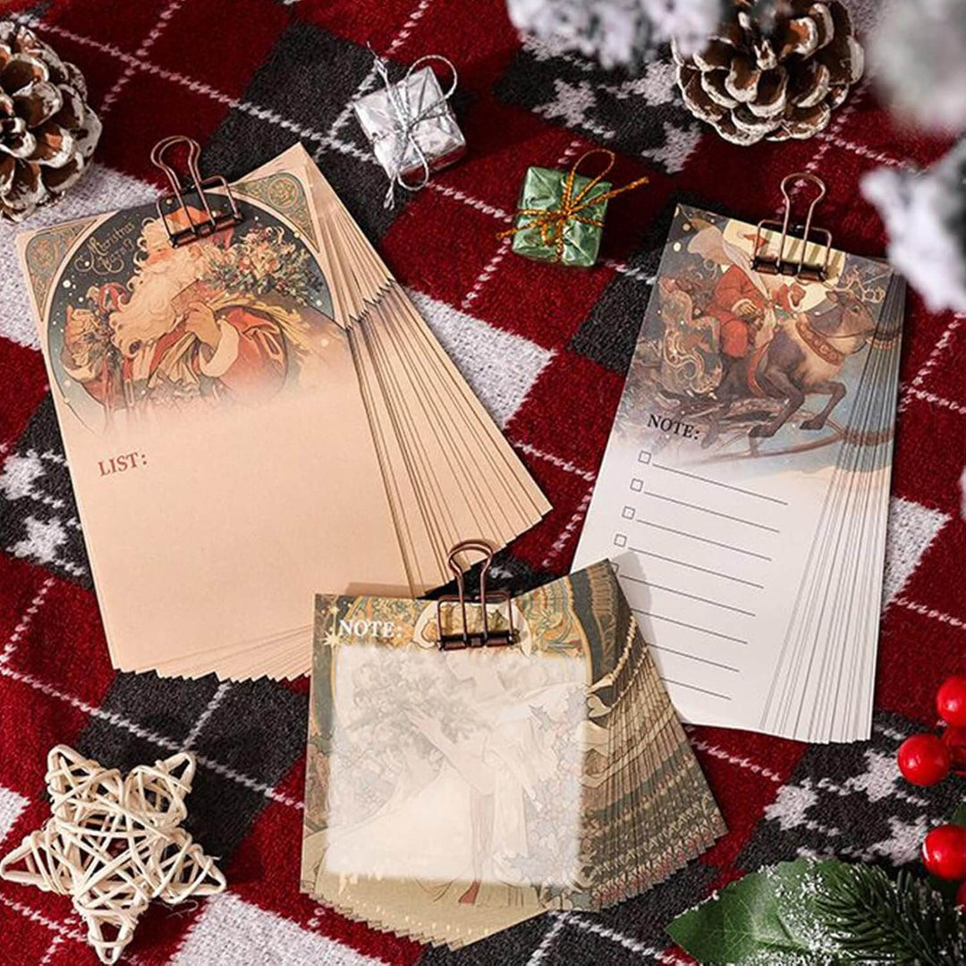 Christmas Scrapbook Stickers Decals Sticky Notes Set