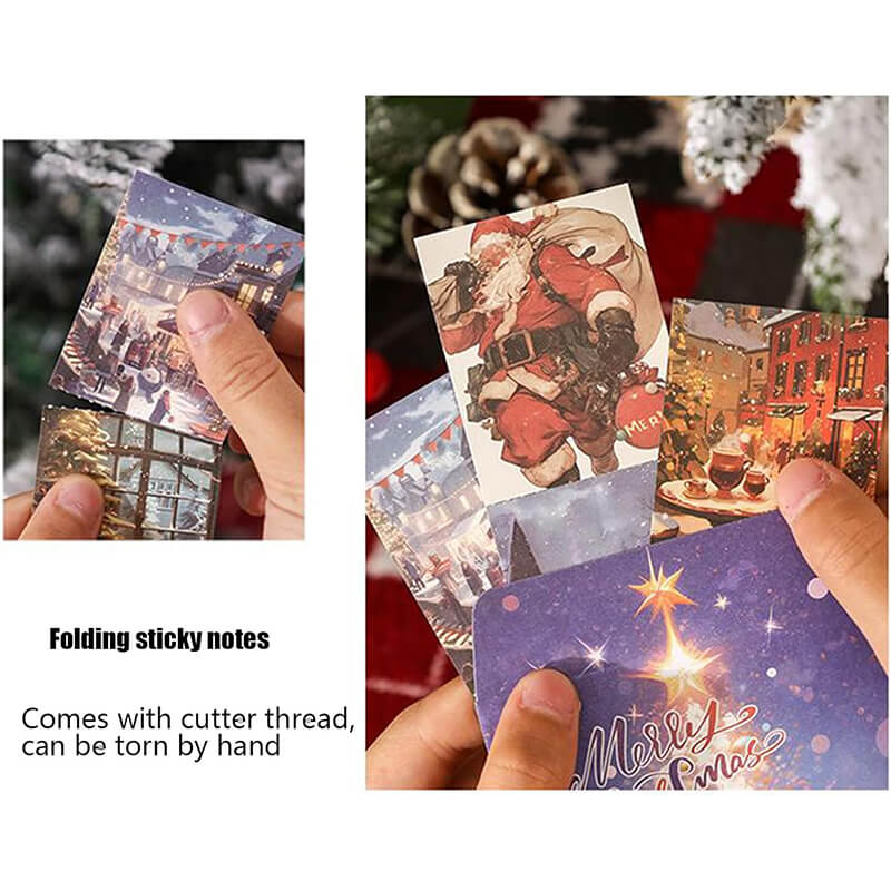 Christmas Scrapbook Stickers Decals Sticky Notes Set