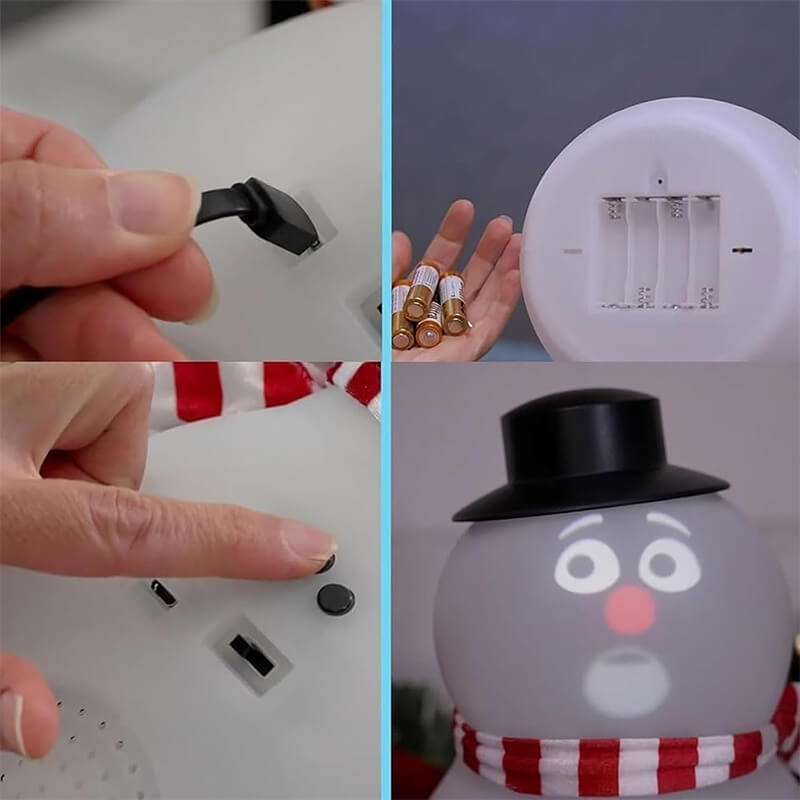 Talking Snowman LED Toy Speaker USB Charging