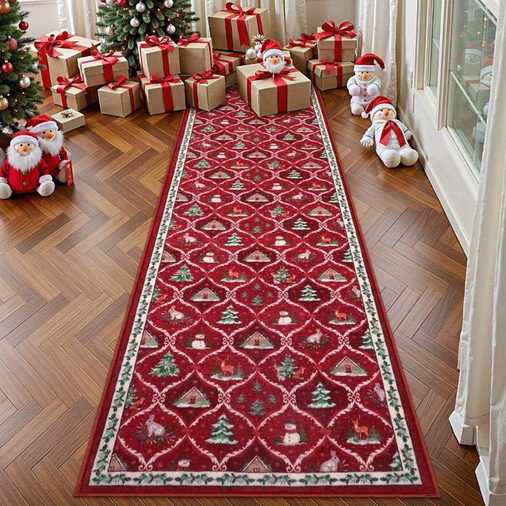 Christmas Runner Rug Holiday Carpet Runner Rug