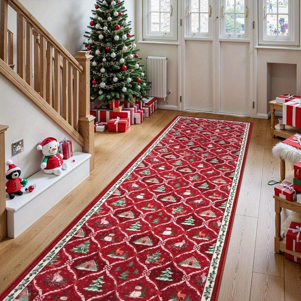Christmas Runner Rug Holiday Carpet Runner Rug