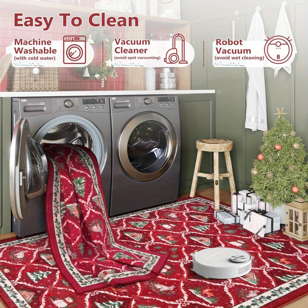 Christmas Runner Rug Holiday Carpet Runner Rug