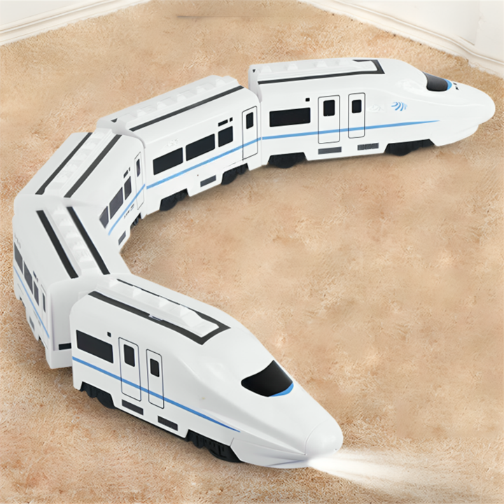 Wooden Toy Train Set for Toddlers