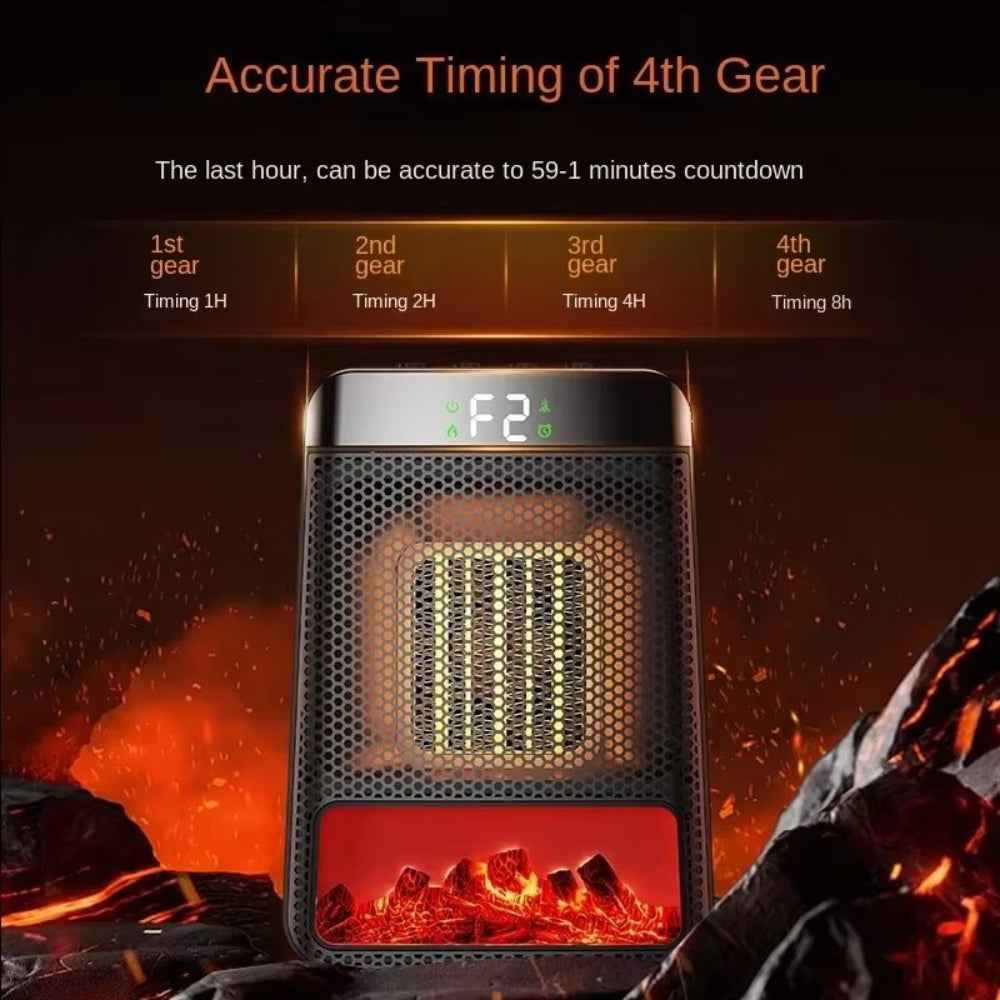 Electric Room Heater Compact Adjustable Energy Efficient Heater