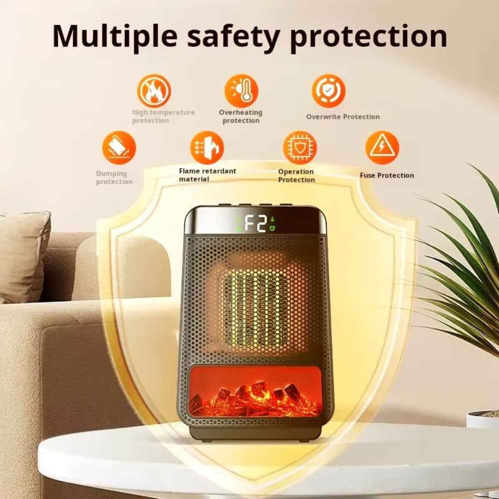 Electric Room Heater Compact Adjustable Energy Efficient Heater