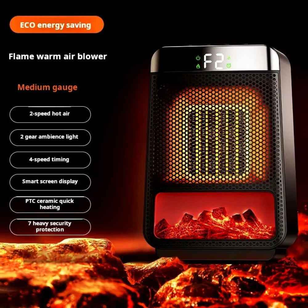 Electric Room Heater Compact Adjustable Energy Efficient Heater