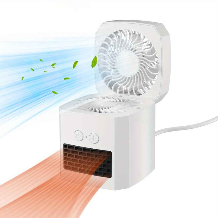 Desktop Electric Heater Fan Combo