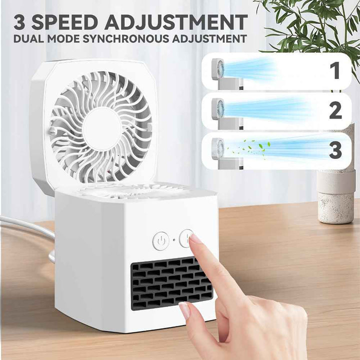 Desktop Electric Heater Fan Combo