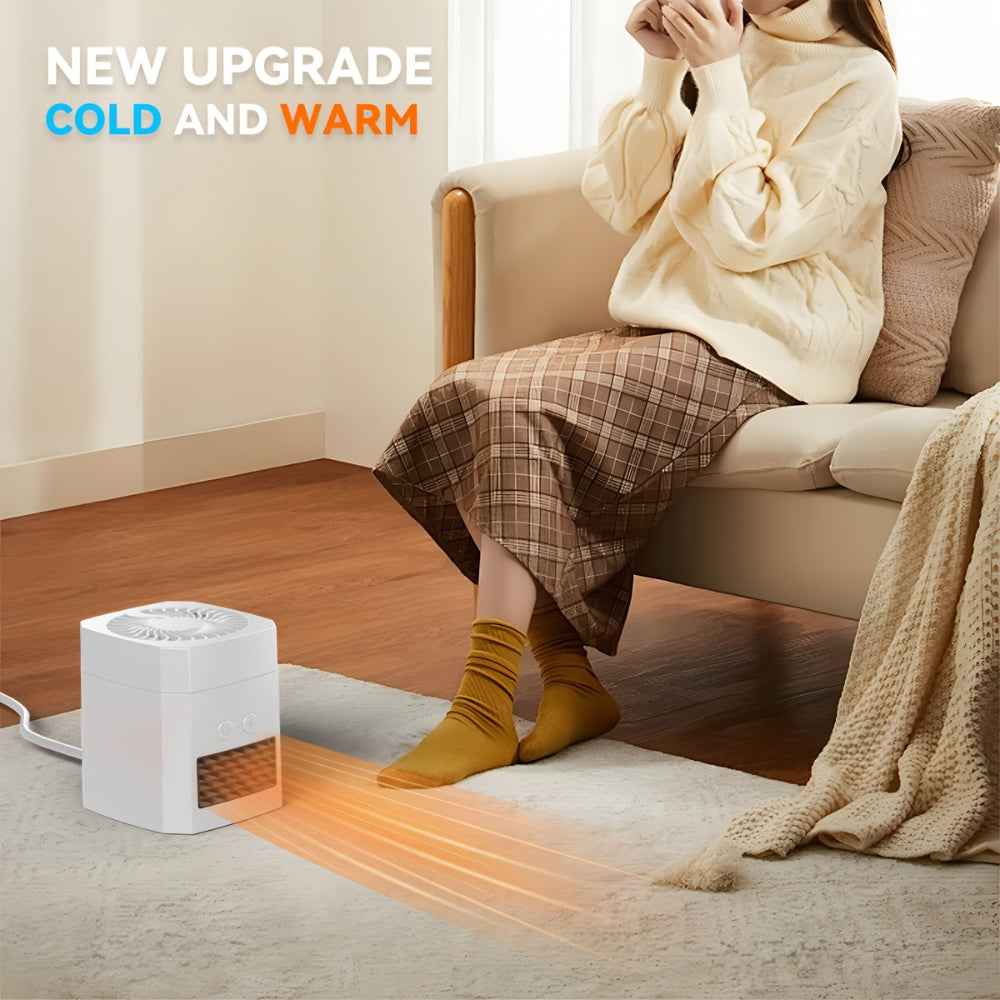 Desktop Electric Heater Fan Combo