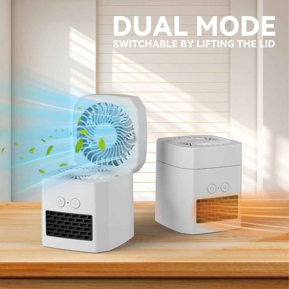 Desktop Electric Heater Fan Combo
