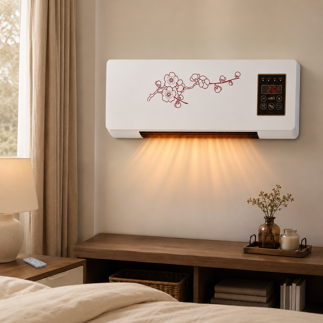 Portable Space Heater Compact Fan Heater  Bathroom Bedroom Office